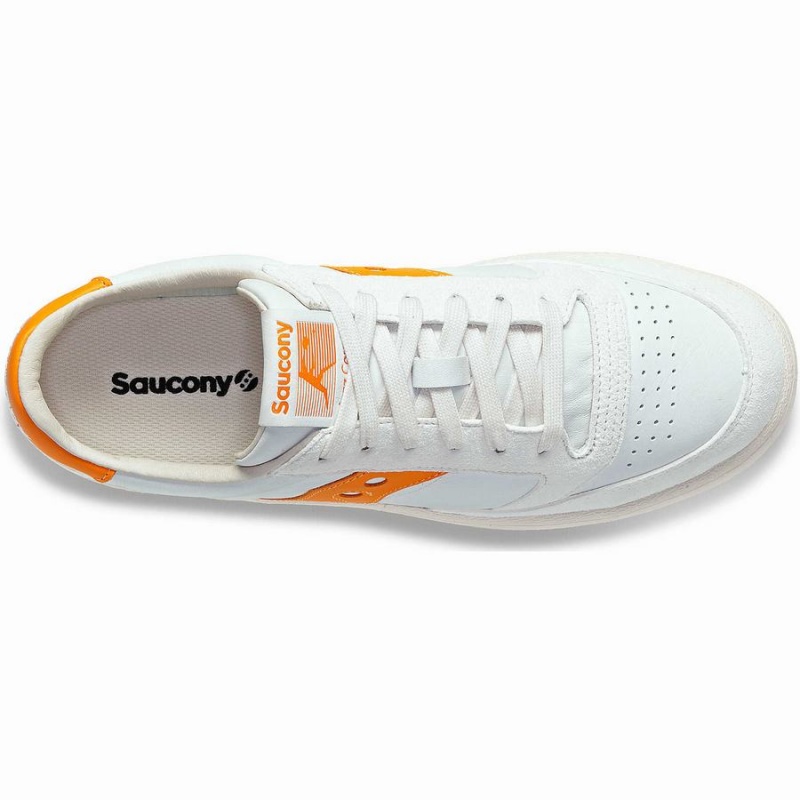 Saucony Jazz Court Premium Miesten Tennarit Valkoinen Oranssi | Suomi S26501-R95