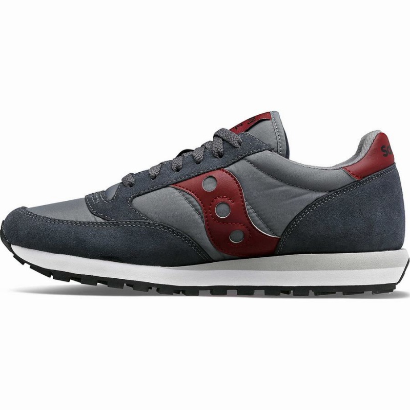 Saucony Jazz Original Miesten Tennarit Harmaat Tummanpunainen | Suomi S13562-V38