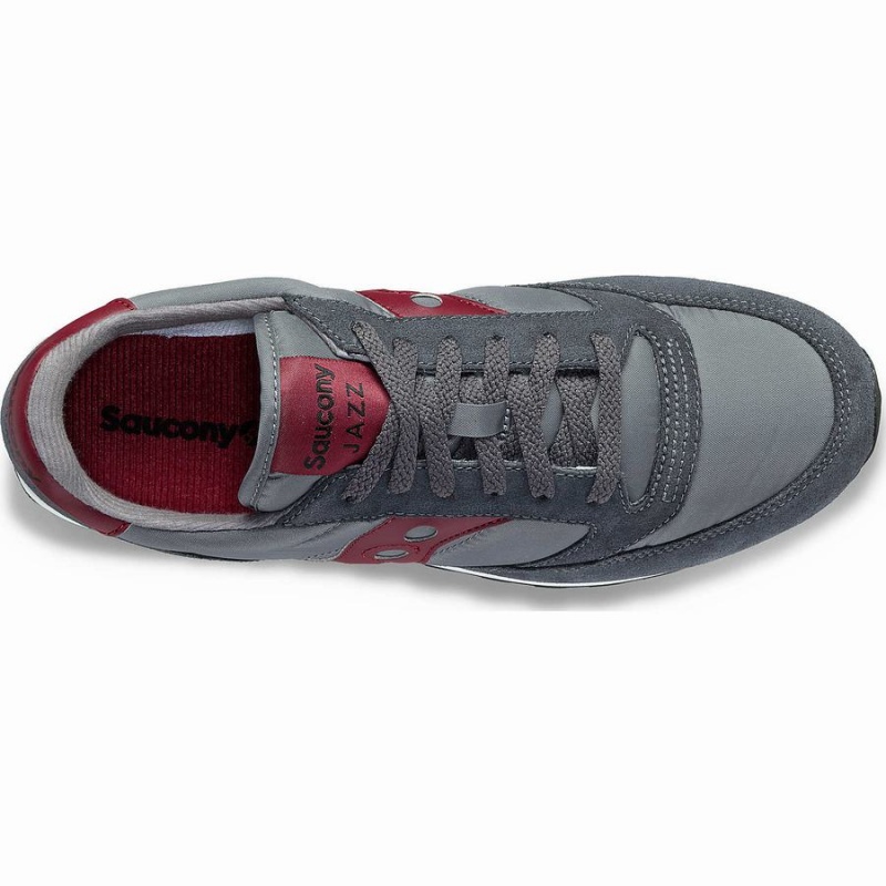 Saucony Jazz Original Miesten Tennarit Harmaat Tummanpunainen | Suomi S13562-V38