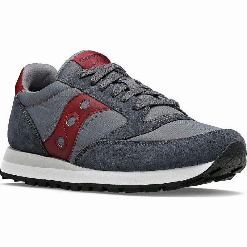 Saucony Jazz Original Miesten Tennarit Harmaat Tummanpunainen | Suomi S13562-V38