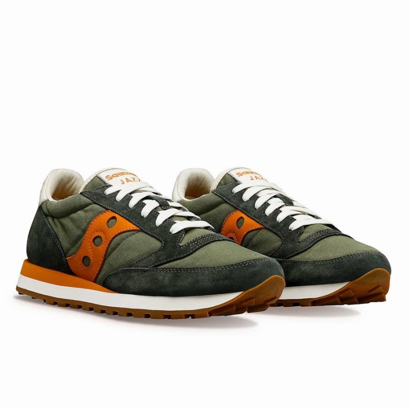 Saucony Jazz Original Stonewash Miesten Tennarit Oliivinvihreä Oranssi | Suomi S95648-R92