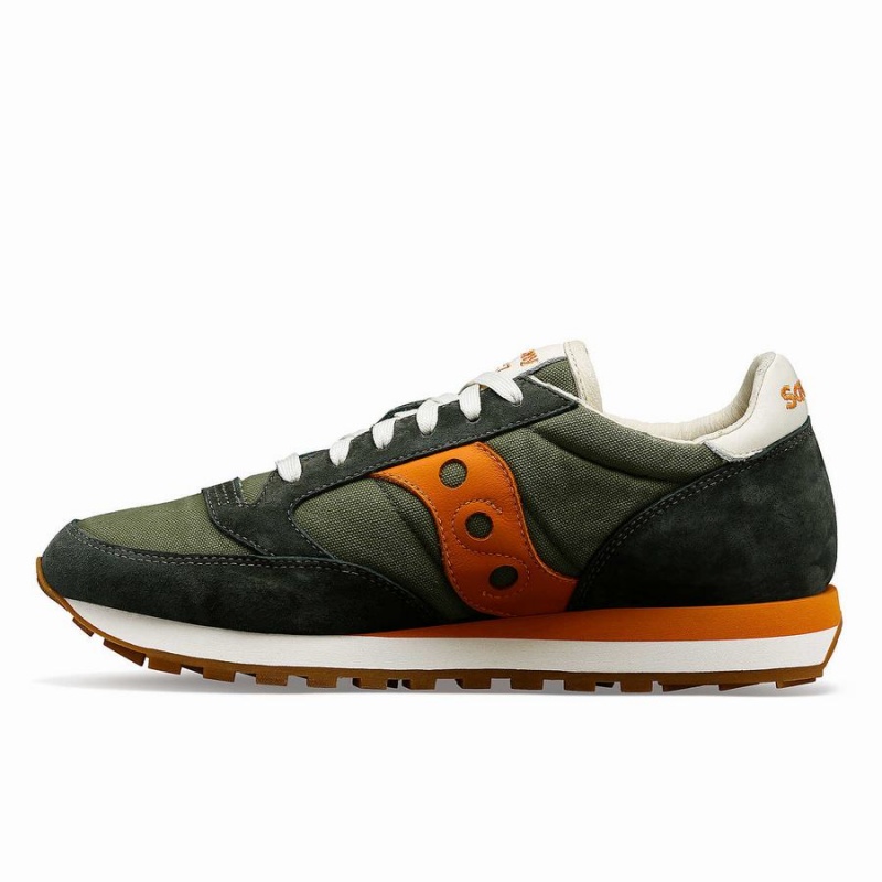 Saucony Jazz Original Stonewash Miesten Tennarit Oliivinvihreä Oranssi | Suomi S95648-R92