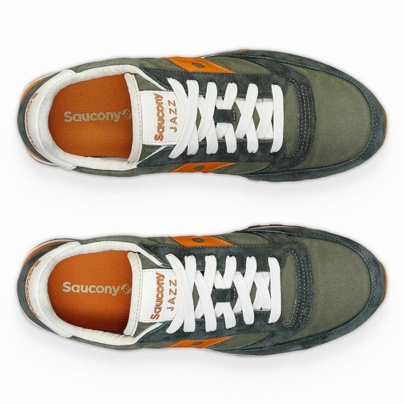 Saucony Jazz Original Stonewash Miesten Tennarit Oliivinvihreä Oranssi | Suomi S95648-R92