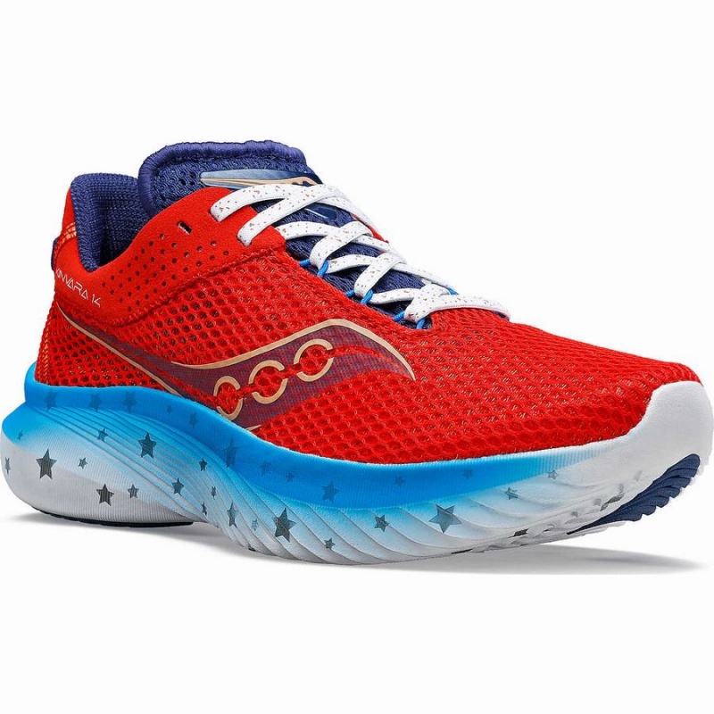 Saucony Kinvara 14 Liberty Naisten Juoksukengät Punainen Valkoinen Sininen | Suomi S01465-L09