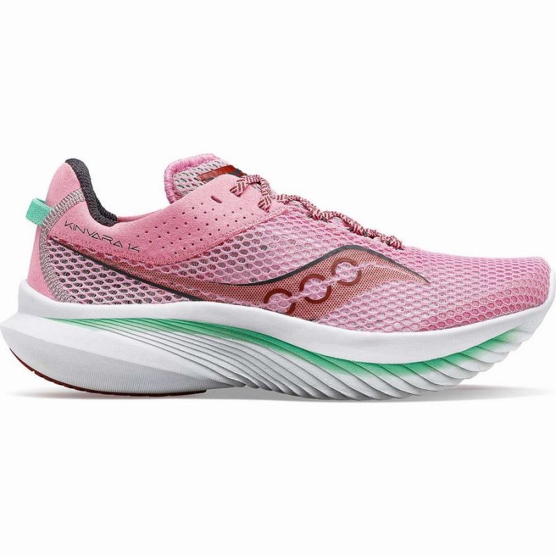 Saucony Kinvara 14 Naisten Juoksukengät Pinkki Vihreä | Suomi S35612-M97