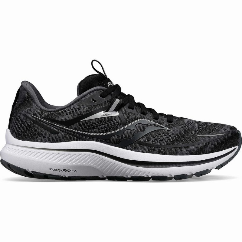 Saucony Omni 21 Leveät Miesten Juoksukengät Mustat Valkoinen | Suomi S74520-T84