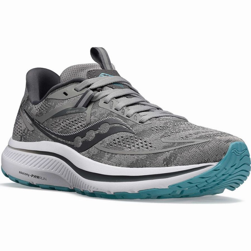 Saucony Omni 21 Leveät Naisten Juoksukengät Harmaat Sininen | Suomi S47502-J05