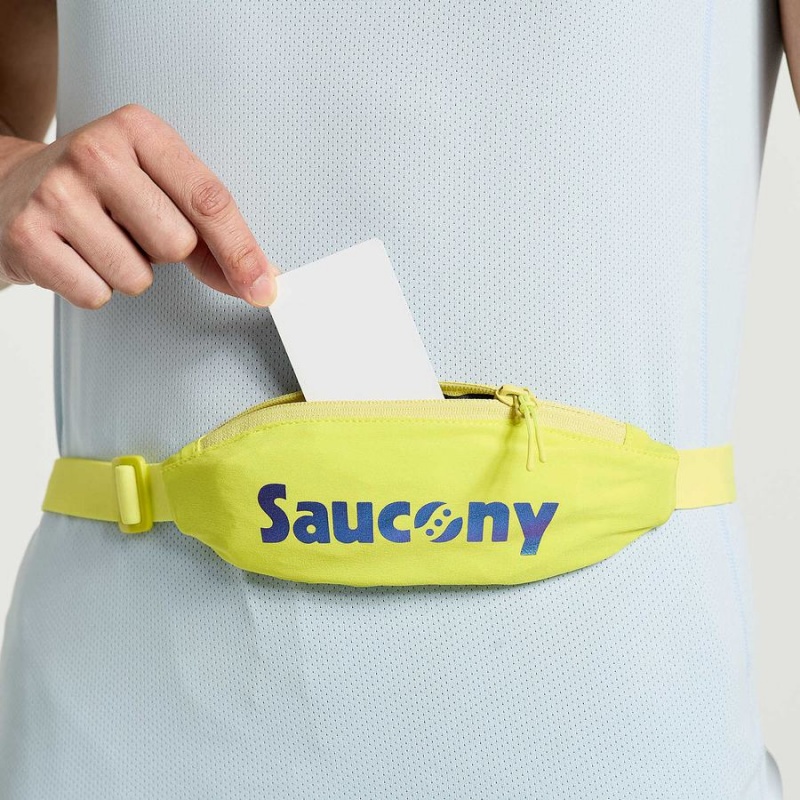 Saucony Outpace Run Belt Miesten Vyölaukku Keltainen | Suomi S24659-A58