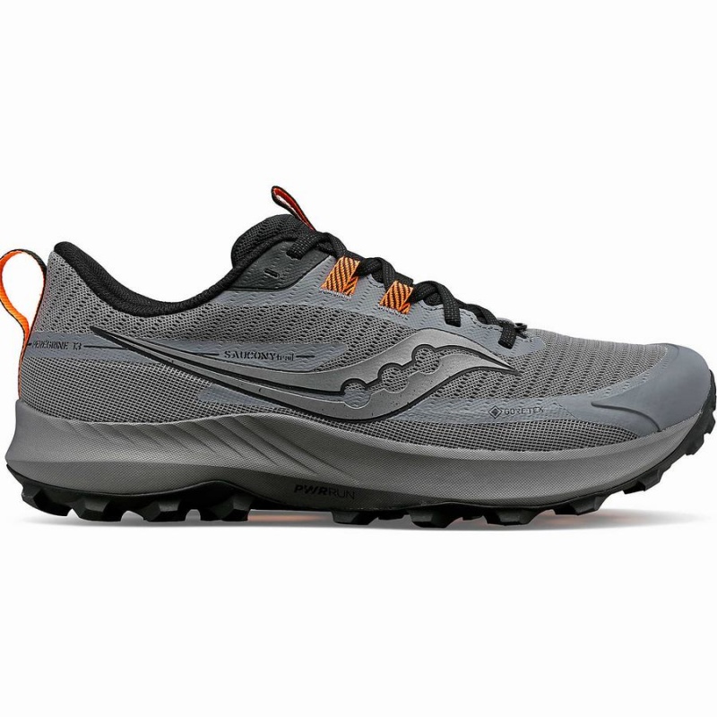 Saucony Peregrine 13 GTX Miesten Juoksukengät Harmaat Mustat | Suomi S41720-V90