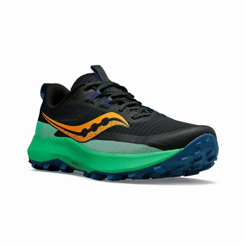 Saucony Peregrine 13 Miesten Juoksukengät Mustat Vihreä | Suomi S30892-X48