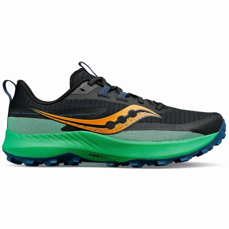 Saucony Peregrine 13 Miesten Juoksukengät Mustat Vihreä | Suomi S30892-X48