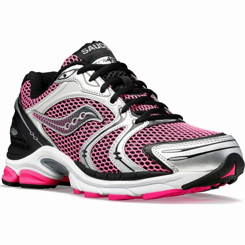 Saucony ProGrid Triumph 4 Miesten Tennarit Pinkki Hopea | Suomi S87921-B28