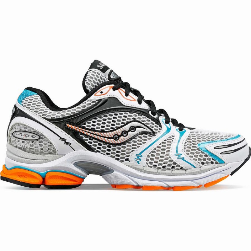 Saucony ProGrid Triumph 4 Miesten Tennarit Valkoinen Hopea | Suomi S02714-N82