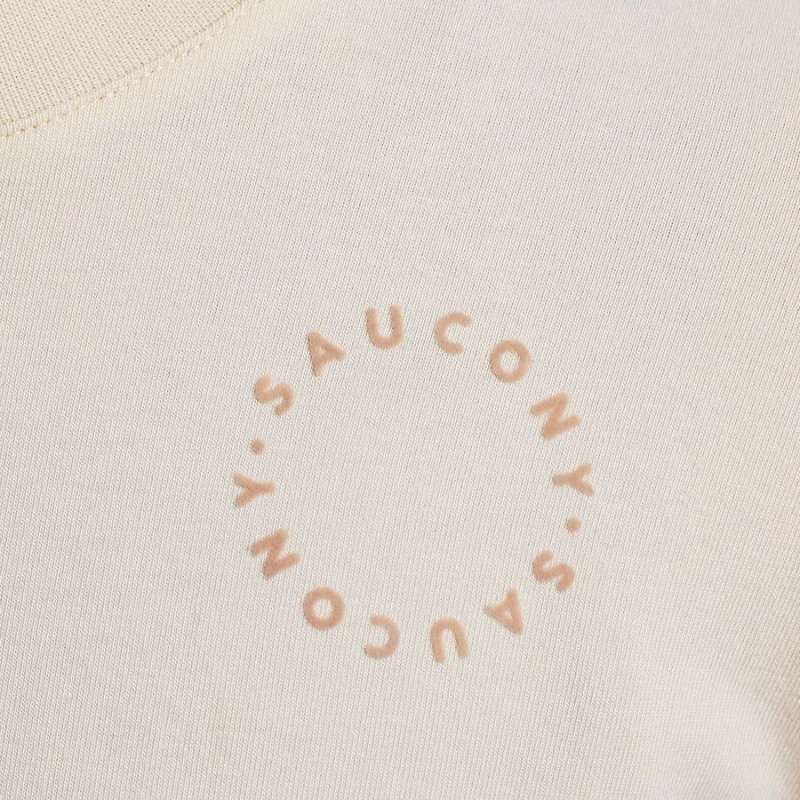 Saucony Recovery Boxy Tee Naisten T Paidat Beige | Suomi S25164-W57