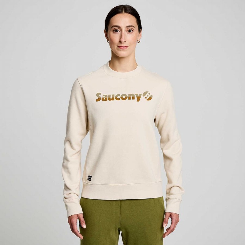 Saucony Recovery Crew Miesten Collegepaita Beige | Suomi S69153-U24