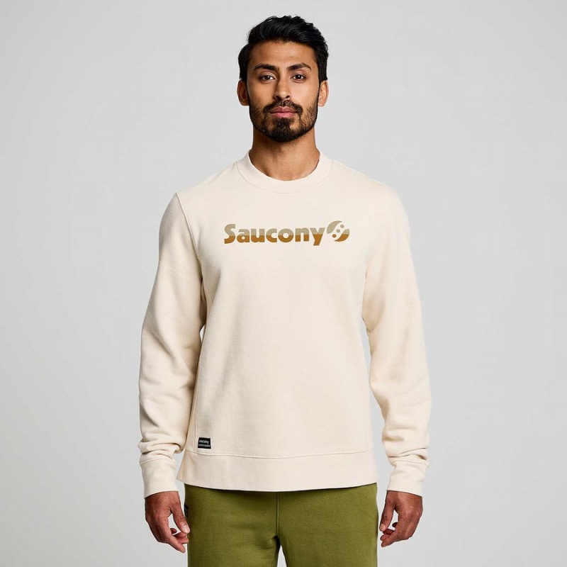 Saucony Recovery Crew Miesten Collegepaita Beige | Suomi S69153-U24