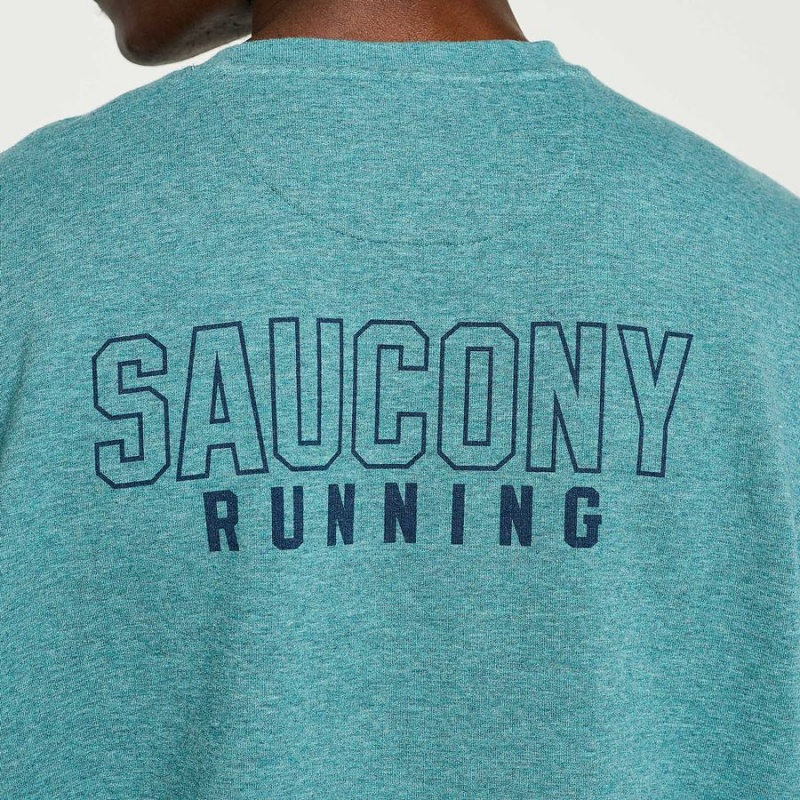 Saucony Rested Crewneck Miesten Collegepaita Turkoosi | Suomi S25073-V64