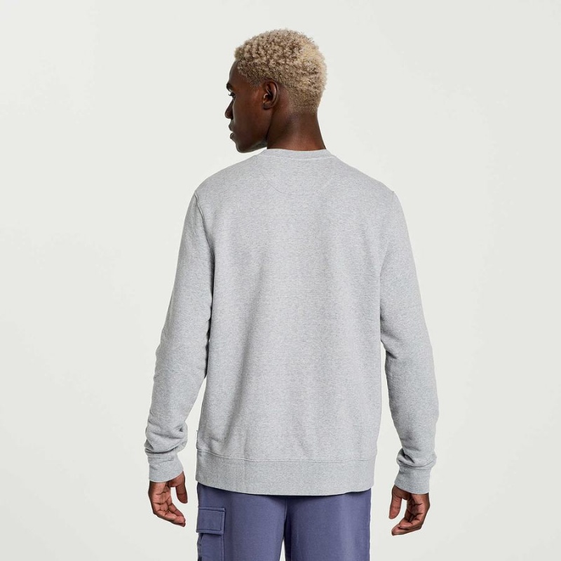 Saucony Rested Crewneck Miesten Collegepaita Vaaleanharmaat | Suomi S20896-B48