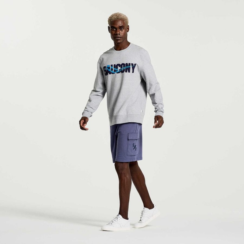 Saucony Rested Crewneck Miesten Collegepaita Vaaleanharmaat | Suomi S20896-B48