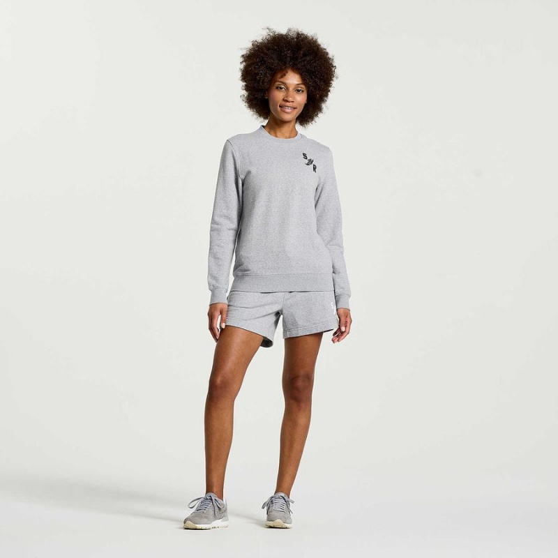 Saucony Rested Crewneck Naisten Collegepaita Vaaleanharmaat | Suomi S19627-E68