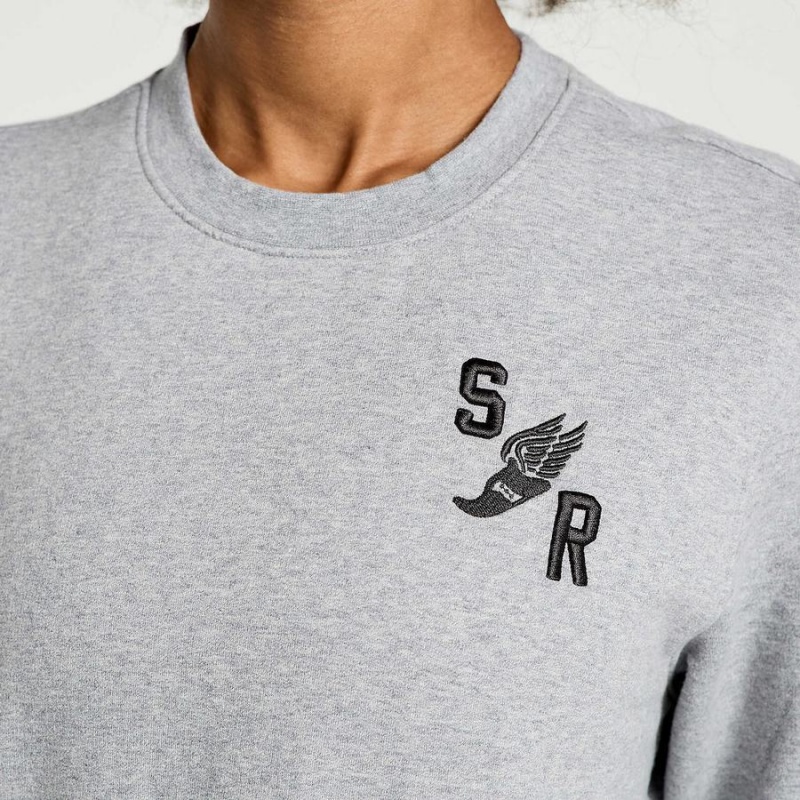 Saucony Rested Crewneck Naisten Collegepaita Vaaleanharmaat | Suomi S19627-E68