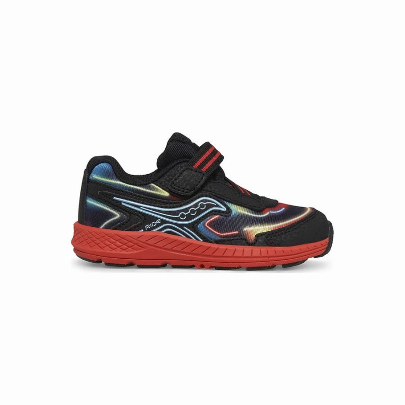 Saucony Ride 10 Jr. Sneaker Lasten Juoksukengät Mustat Punainen | Suomi S76529-F92