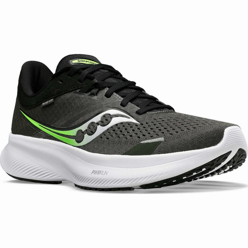 Saucony Ride 16 Miesten Juoksukengät Umbra / Slime | Suomi S74560-S21