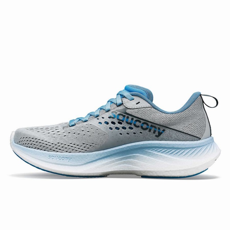 Saucony Ride 17 Leveät Naisten Juoksukengät Harmaat Sininen | Suomi S60915-C75