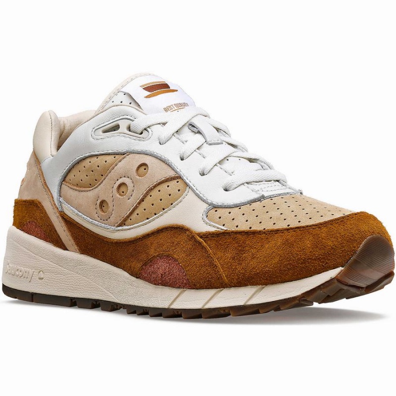 Saucony Shadow 6000 Cappuccino Miesten Tennarit Valkoinen Ruskea | Suomi S49037-J69