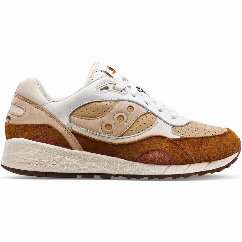 Saucony Shadow 6000 Cappuccino Miesten Tennarit Valkoinen Ruskea | Suomi S49037-J69