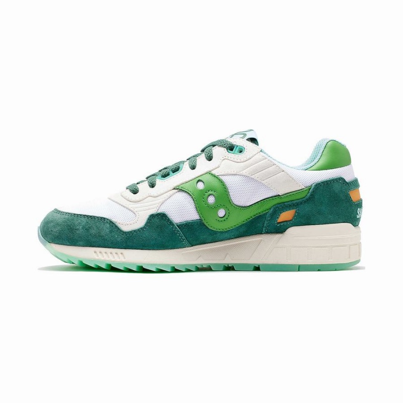 Saucony Shamrock Shadow 5000 Miesten Tennarit Valkoinen Vihreä | Suomi S46012-D82