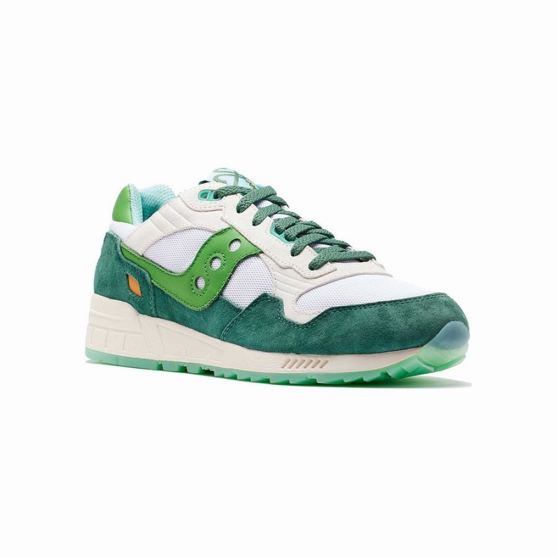 Saucony Shamrock Shadow 5000 Miesten Tennarit Valkoinen Vihreä | Suomi S46012-D82