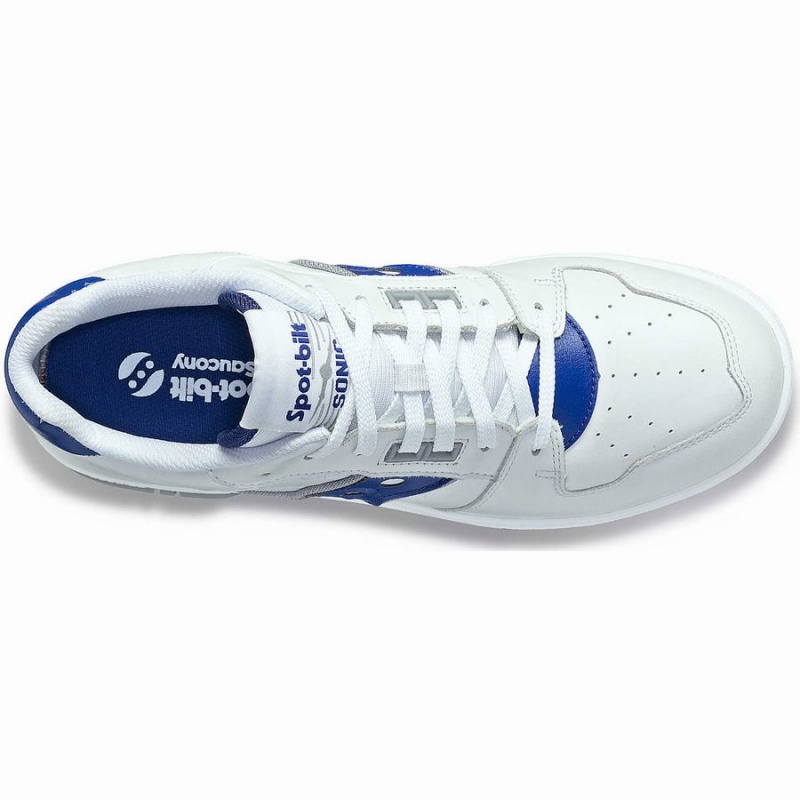 Saucony Spot-Bilt™ Sonic Low Miesten Tennarit Valkoinen Kuninkaallinen Sininen | Suomi S29460-U89