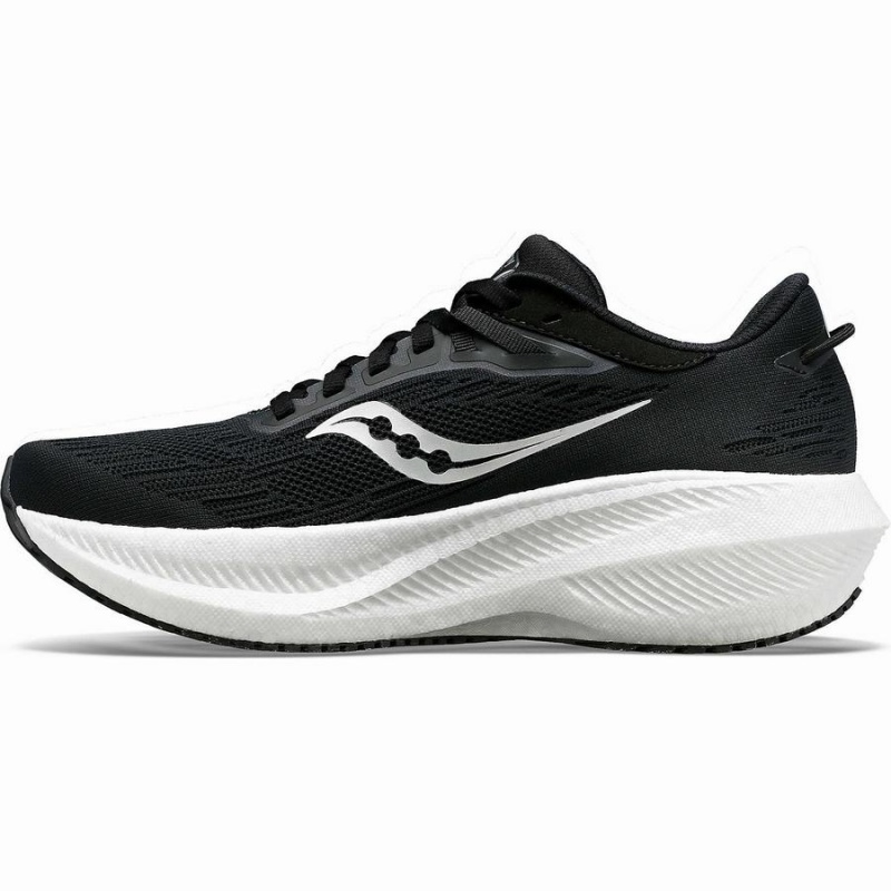 Saucony Triumph 21 Leveät Miesten Juoksukengät Mustat Valkoinen | Suomi S42510-S81