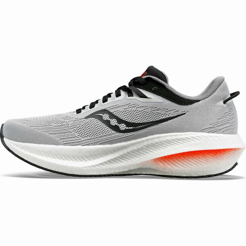 Saucony Triumph 21 Leveät Miesten Juoksukengät Harmaat Mustat | Suomi S27640-D27