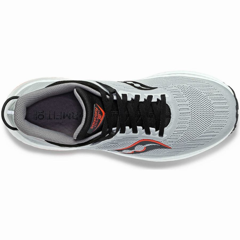 Saucony Triumph 21 Leveät Miesten Juoksukengät Harmaat Mustat | Suomi S27640-D27