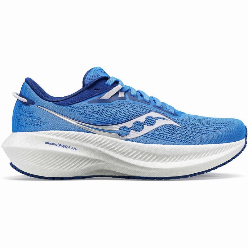 Saucony Triumph 21 Leveät Naisten Juoksukengät Sininen | Suomi S21376-G40