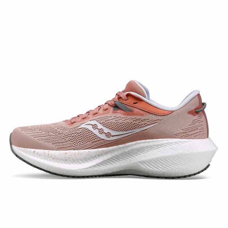 Saucony Triumph 21 Leveät Naisten Juoksukengät Lotus / Bough | Suomi S20756-H75