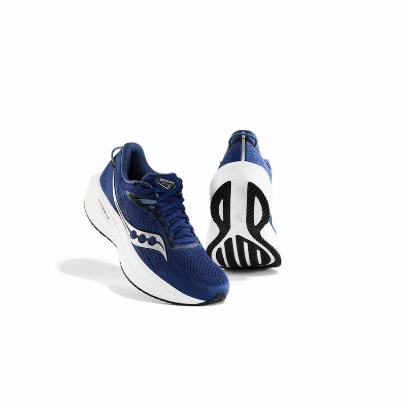 Saucony Triumph 21 Miesten Juoksukengät Indigo Mustat | Suomi S35427-H06