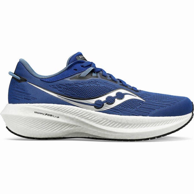 Saucony Triumph 21 Miesten Juoksukengät Indigo Mustat | Suomi S35427-H06