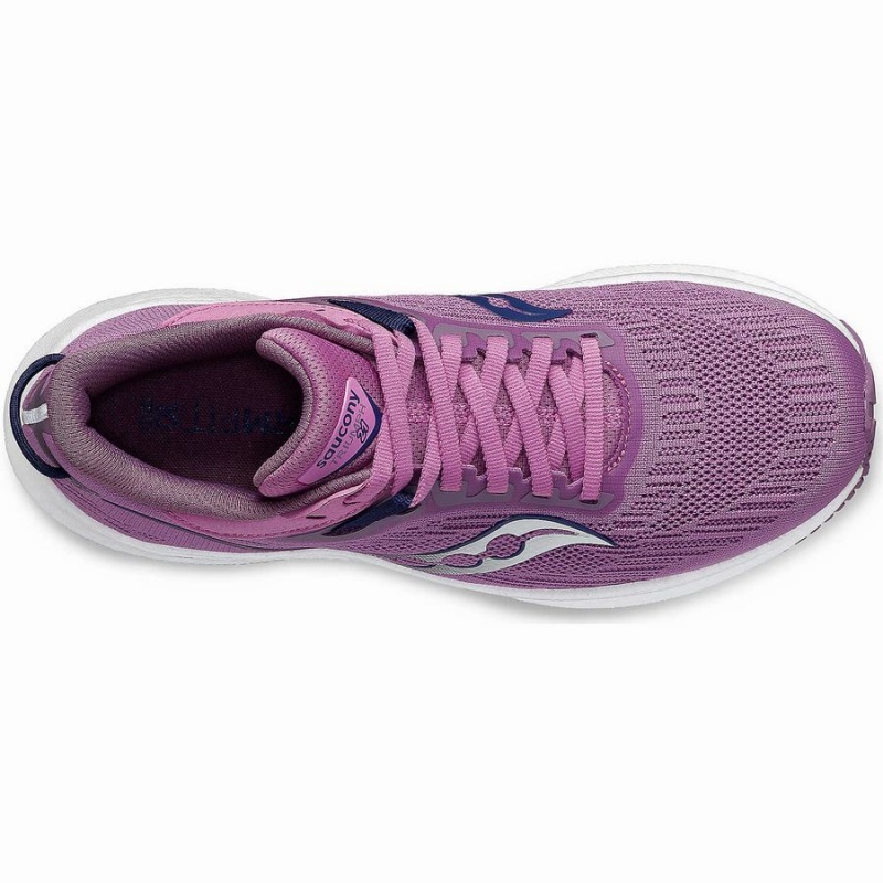 Saucony Triumph 21 Naisten Juoksukengät Violetit Indigo | Suomi S51046-G65