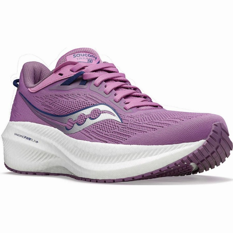 Saucony Triumph 21 Naisten Juoksukengät Violetit Indigo | Suomi S51046-G65