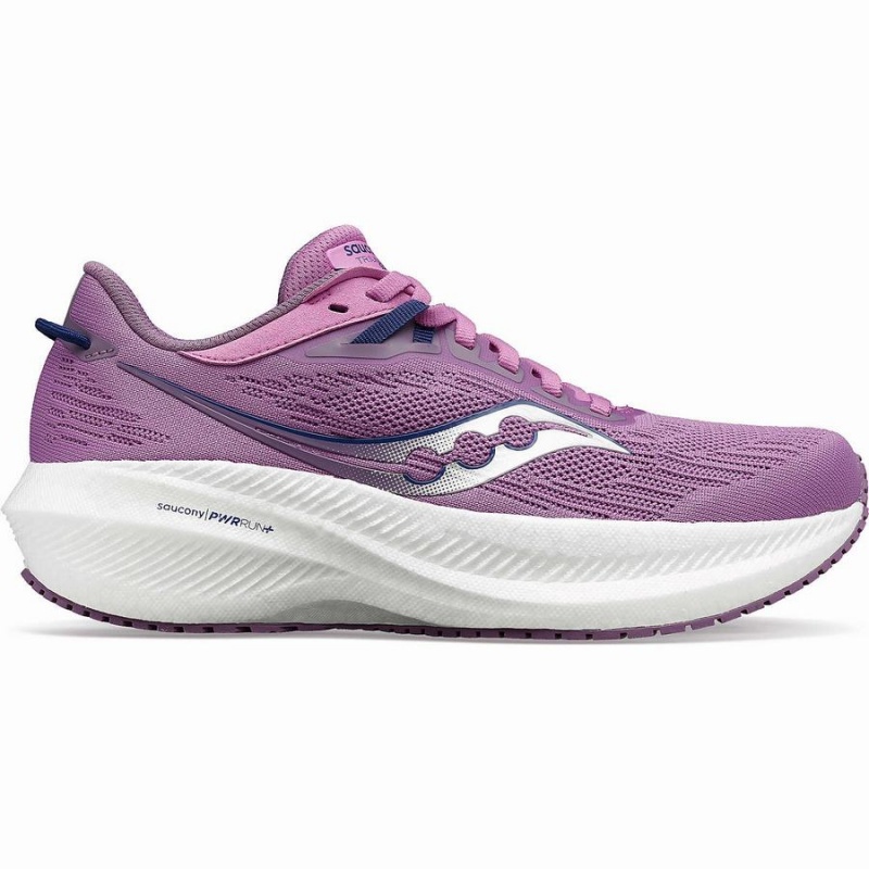 Saucony Triumph 21 Naisten Juoksukengät Violetit Indigo | Suomi S51046-G65