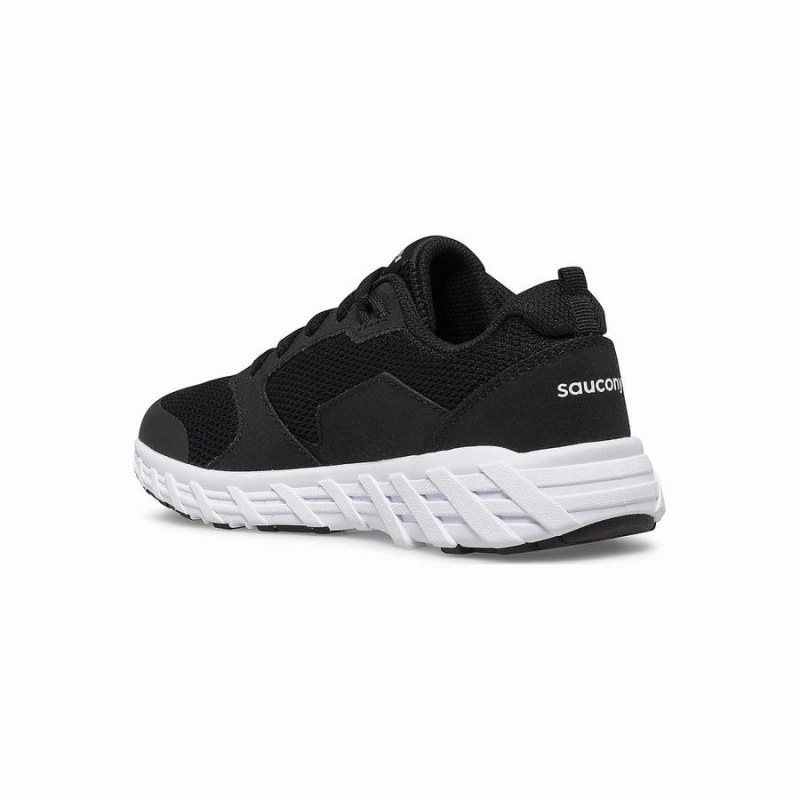 Saucony Tuuli 2.0 Pitsi Sneaker Lasten Juoksukengät Mustat Valkoinen | Suomi S96250-Z81