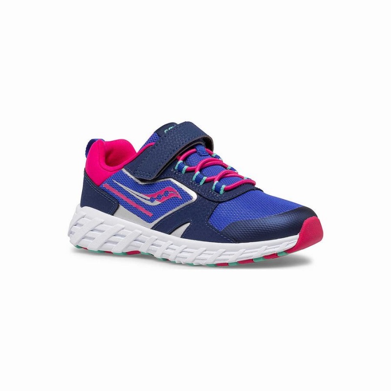 Saucony Tuuli Shield 2.0 A/C Sneaker Lasten Juoksukengät Sininen Pinkki | Suomi S02137-U57