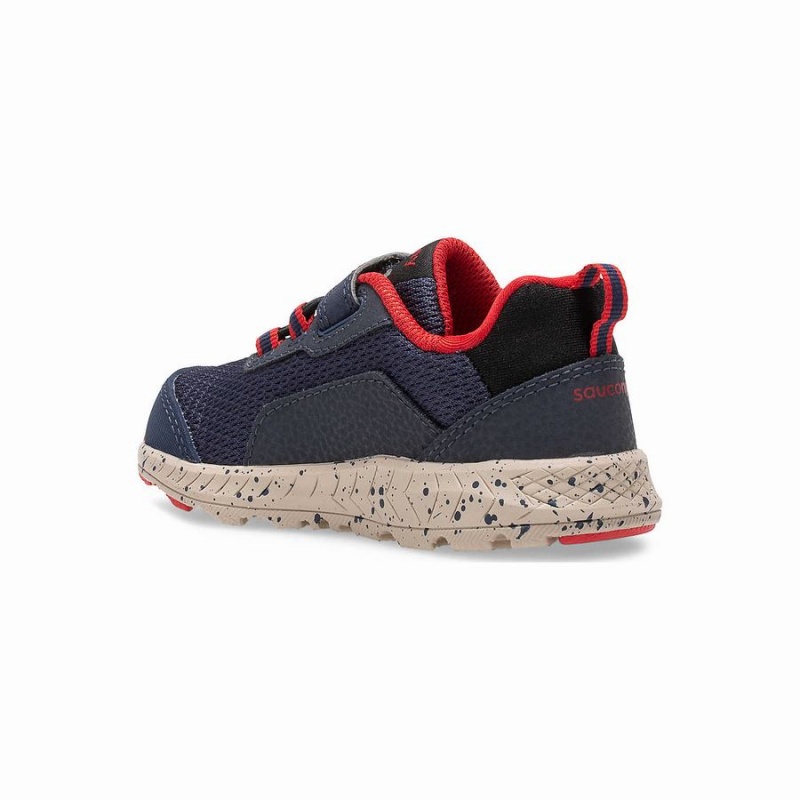 Saucony Tuuli Shield A/C Jr. Sneaker Lasten Juoksukengät Laivastonsininen Punainen | Suomi S37064-S08