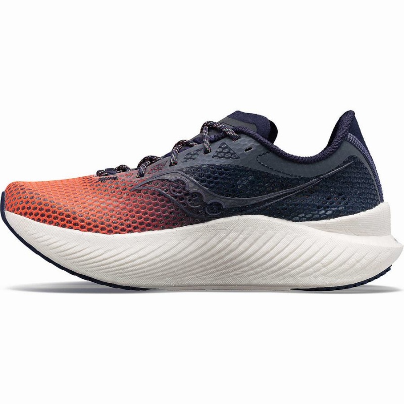 Saucony VIZIPRO Endorphin Pro 3 Naisten Juoksukengät Oranssi Laivastonsininen | Suomi S29768-Q34