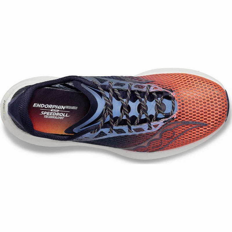 Saucony VIZIPRO Endorphin Pro 3 Naisten Juoksukengät Oranssi Laivastonsininen | Suomi S29768-Q34