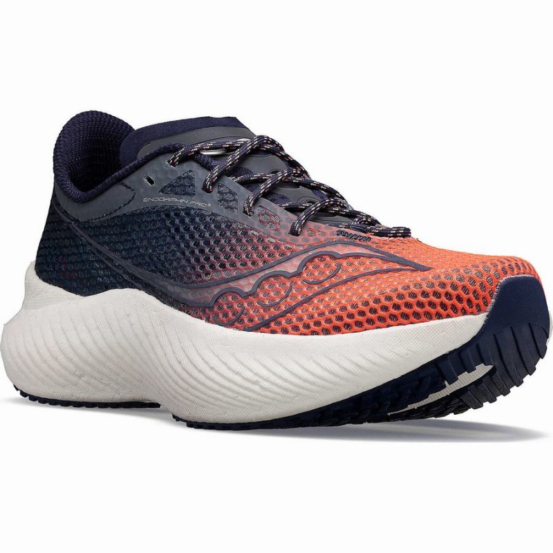 Saucony VIZIPRO Endorphin Pro 3 Naisten Juoksukengät Oranssi Laivastonsininen | Suomi S29768-Q34