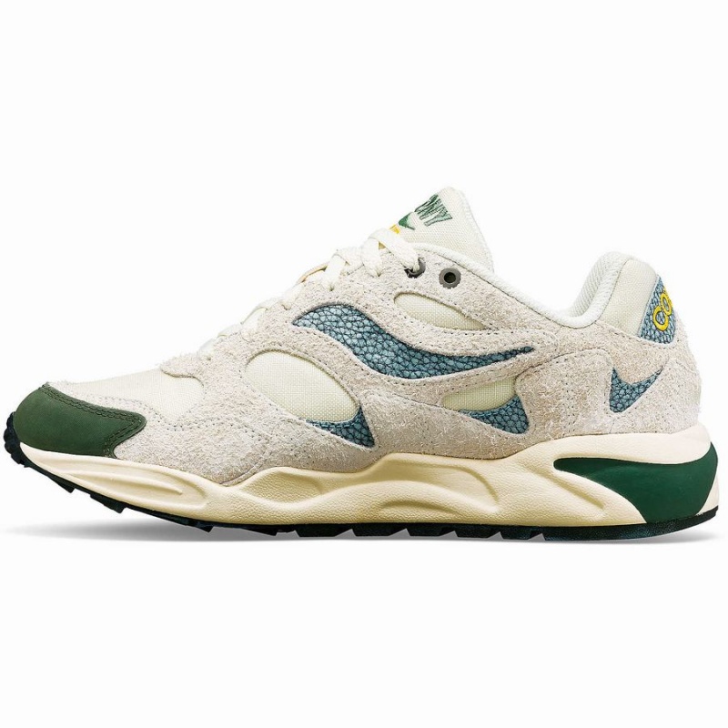 Saucony x Colour Plus Grid Shadow 2 Miesten Tennarit Beige Vihreä | Suomi S76924-Y26